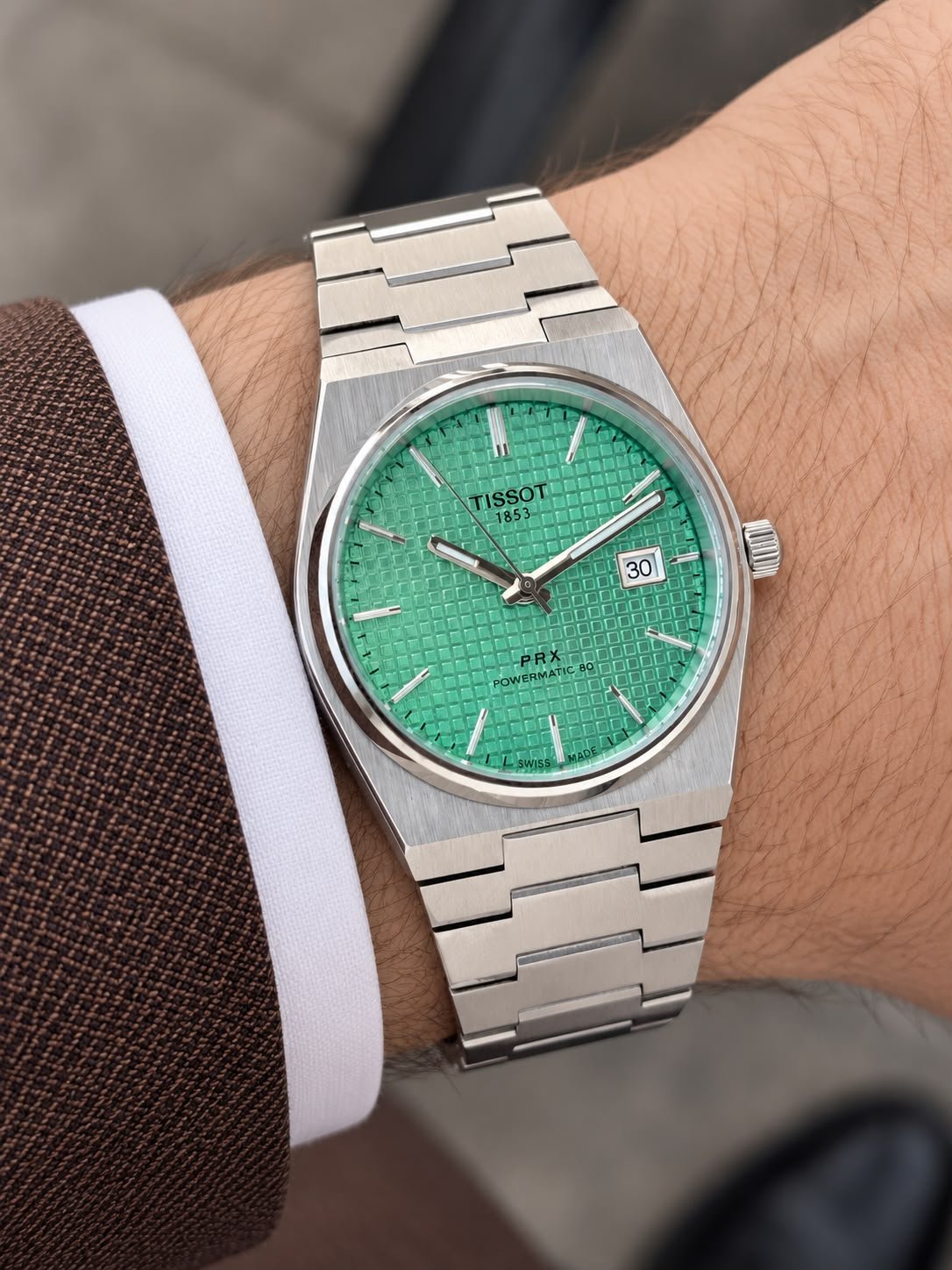 WhatsApp Image 2026-09-10 at 11.54.50 PM (1) Tissot Powermatic 80 Mint Green Dial - Image 1