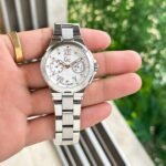 Guess White mother-of-pearl Dial Chrono - Image 2