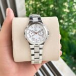 Guess White mother-of-pearl Dial Chrono