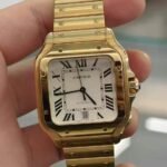 Cartier Santos Gold White Dial Automatic - Image 2