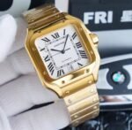 Cartier Santos Gold White Dial Automatic - Image 4