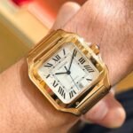 Cartier Santos Gold White Dial Automatic - Image 3