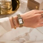 Fossil Raquel Rectangular Gold White Dial - Image 3