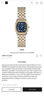 Fossil Harlow Blue Textured Dial - Image 2
