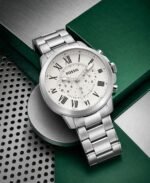 Fossil FS-4735 White Dial Chronograph - Image 2