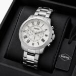 Fossil FS-4735 White Dial Chronograph