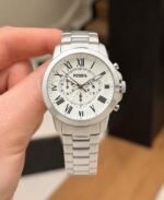 Fossil FS-4735 White Dial Chronograph - Image 4