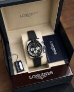 Longines Conquest White Black Dial Chronograph - Image 2