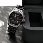Emporio Armani Black Ceramic Sub-Dial