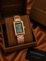 Emporio Armani Rectangular Rose Gold - Image 3