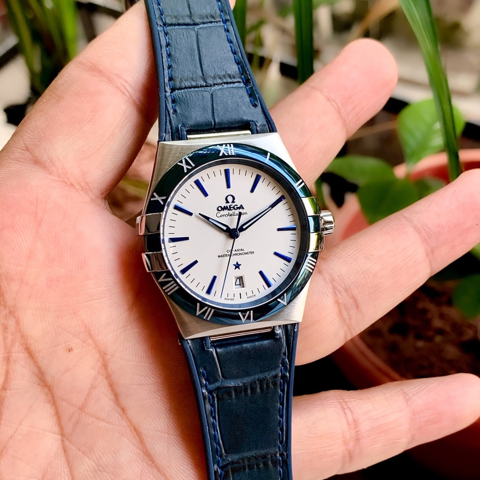 WhatsApp Image 2026-09-14 at 7.19.02 PM Omega Constellation Blue White Dial Automatic - Image 1