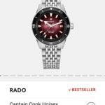 Rado Captain Cook Red dial Automatic