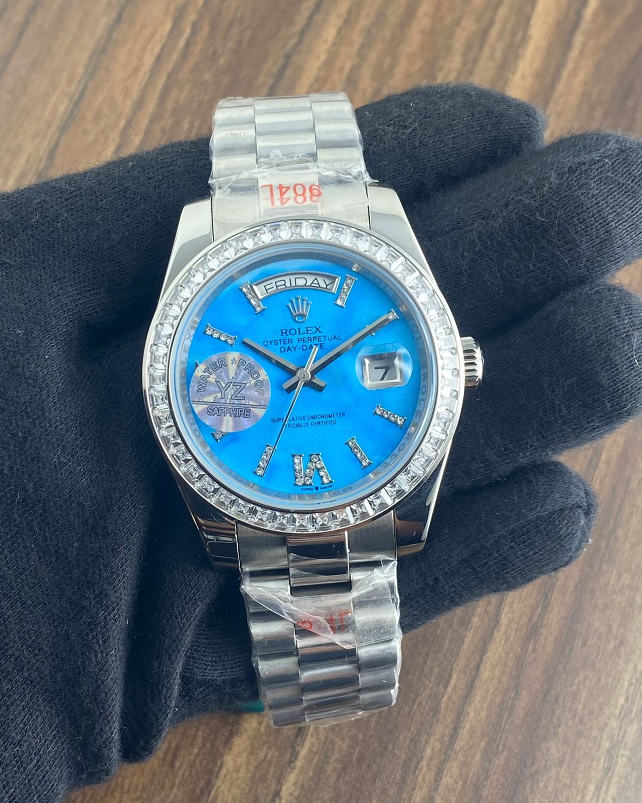 WhatsApp Image 2026-09-14 at 7.22.01 PM Rolex Day-Date Silver Blue Dial Automatic - Image 1