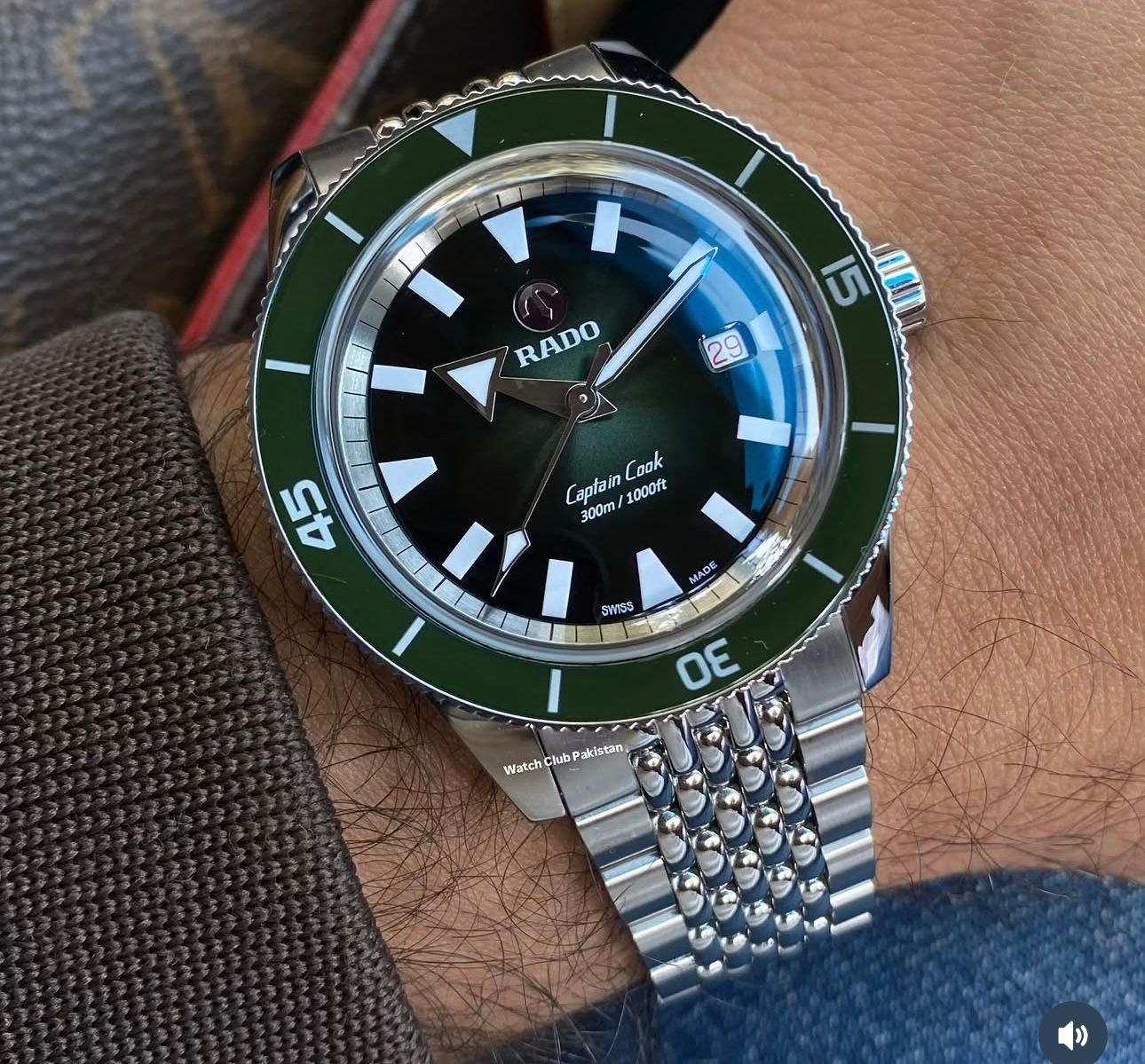 WhatsApp Image 2026-09-14 at 7.24.29 PM Rado Captain Cook 42mm Green Dial - Image 1
