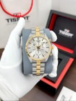 Tissot PR 100 Chronograph 42MM Silver Gold