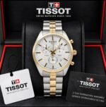 Tissot PR 100 Chronograph 42MM Silver Gold - Image 3