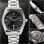 Emporio Armani 42MM Black Dial Silver - Image 4