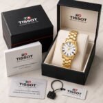 Tissot T-Wave 30MM White Dial Gold Tone - Image 3