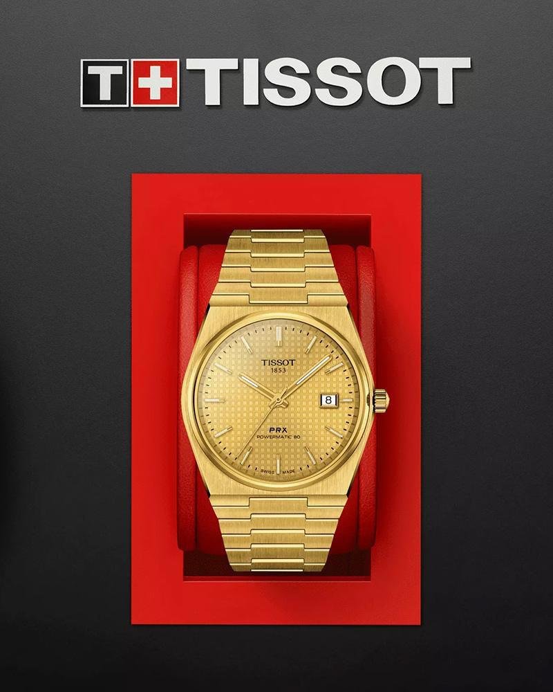 WhatsApp Image 2026-09-15 at 12.36.54 AM Tissot PRX Golden Yellow Dial Automatic - Image 1