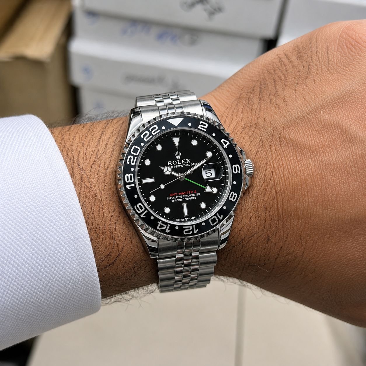 WhatsApp Image 2026-09-15 at 12.43.08 AM Rolex GMT II Black Dial 36mm Quartz - Image 1