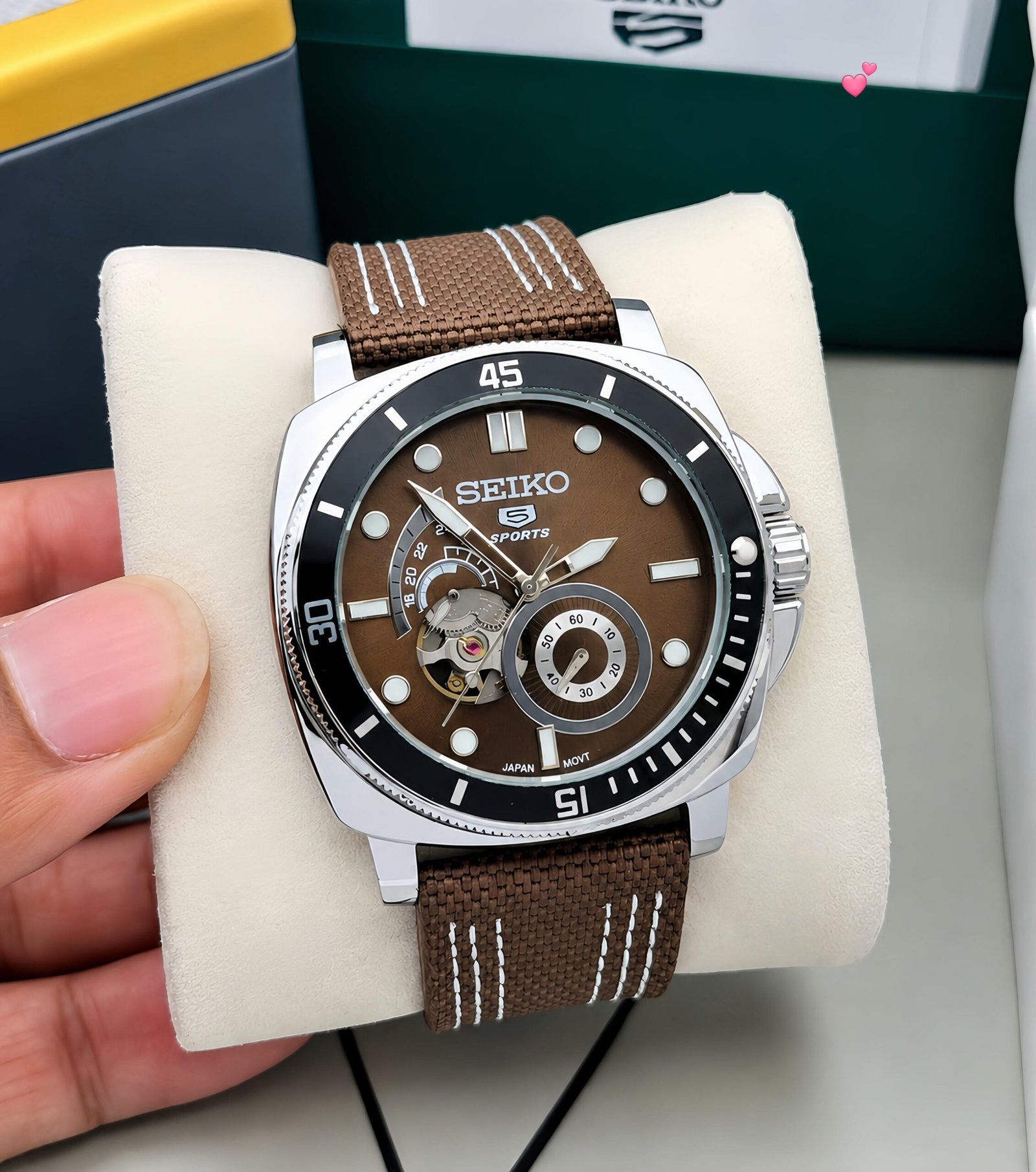 WhatsApp Image 2026-09-15 at 12.43.53 AM Seiko 5 Sports Brown Tourbillon Automatic - Image 1