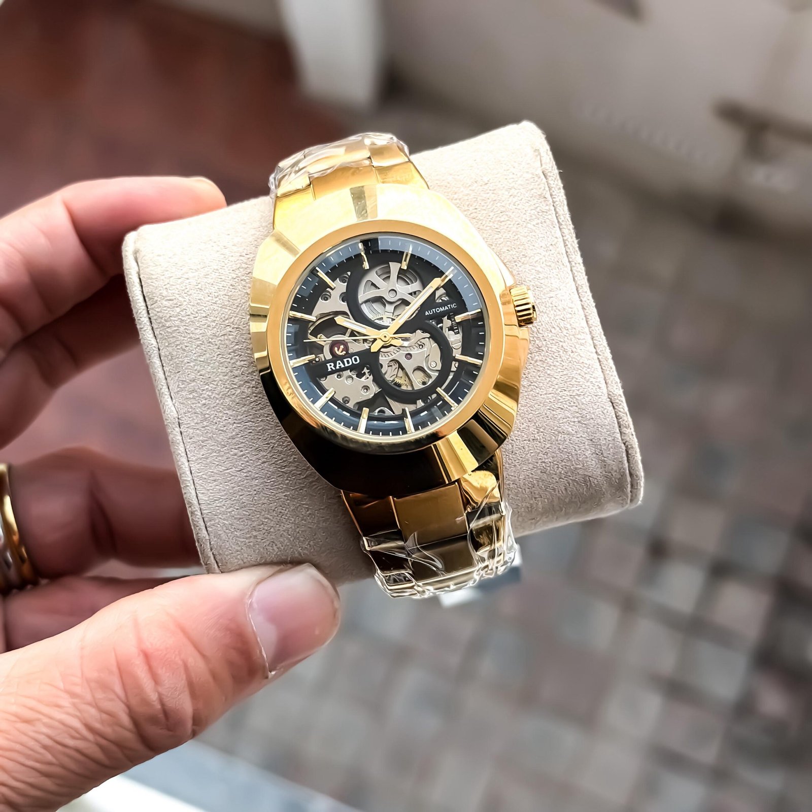 WhatsApp Image 2026-09-15 at 12.48.28 AM (1) Rado Golden Black Dial Automatic - Image 1