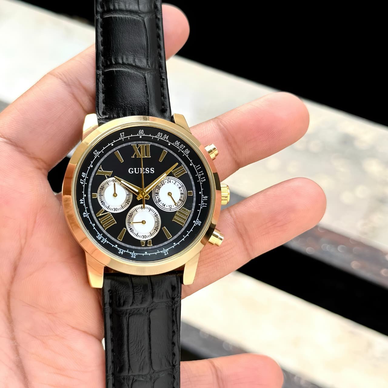 WhatsApp Image 2026-09-15 at 12.49.30 AM Guess Horizon Multifunctional Black Dial - Image 1