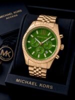 Michael Kors Lexington Green Dial Chronograph - Image 2