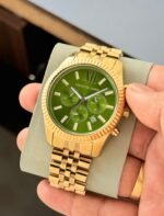 Michael Kors Lexington Green Dial Chronograph - Image 3
