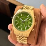 Michael Kors Lexington Green Dial Chronograph