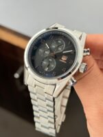 Tag Heuer Carrera Heritage Silver Black Dial - Image 3