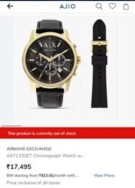 Armani Exchange Black Dial Gold Case - Image 3