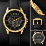 Armani Exchange Black Dial Gold Case - Image 5