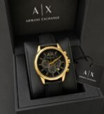 Armani Exchange Black Dial Gold Case - Image 6