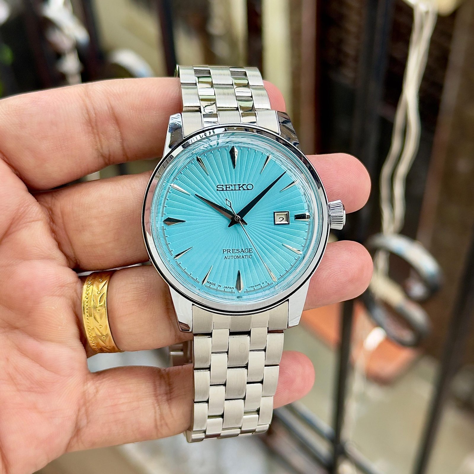 WhatsApp Image 2026-09-15 at 12.57.11 AM Seiko Presage Turquoise Blue Dial Automatic - Image 1
