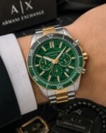 Armani Exchange Spencer Green Dial Chrono - Image 4