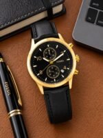 Fossil Chronograph Black Dial Golden - Image 2
