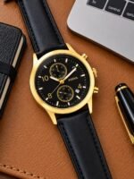 Fossil Chronograph Black Dial Golden - Image 6