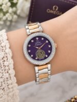Omega Purple Dial Two-Tone Automatic