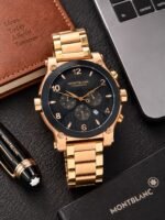 Montblanc Chronograph Black Textured Dial - Image 3