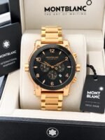 Montblanc Chronograph Black Textured Dial - Image 4