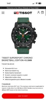 Tissot Supersport Chrono Green Chronograph - Image 3