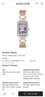 Emporio Armani Genni White Mother Of Pearl Dial - Image 3