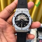 Hublot Skeleton Black White Dial