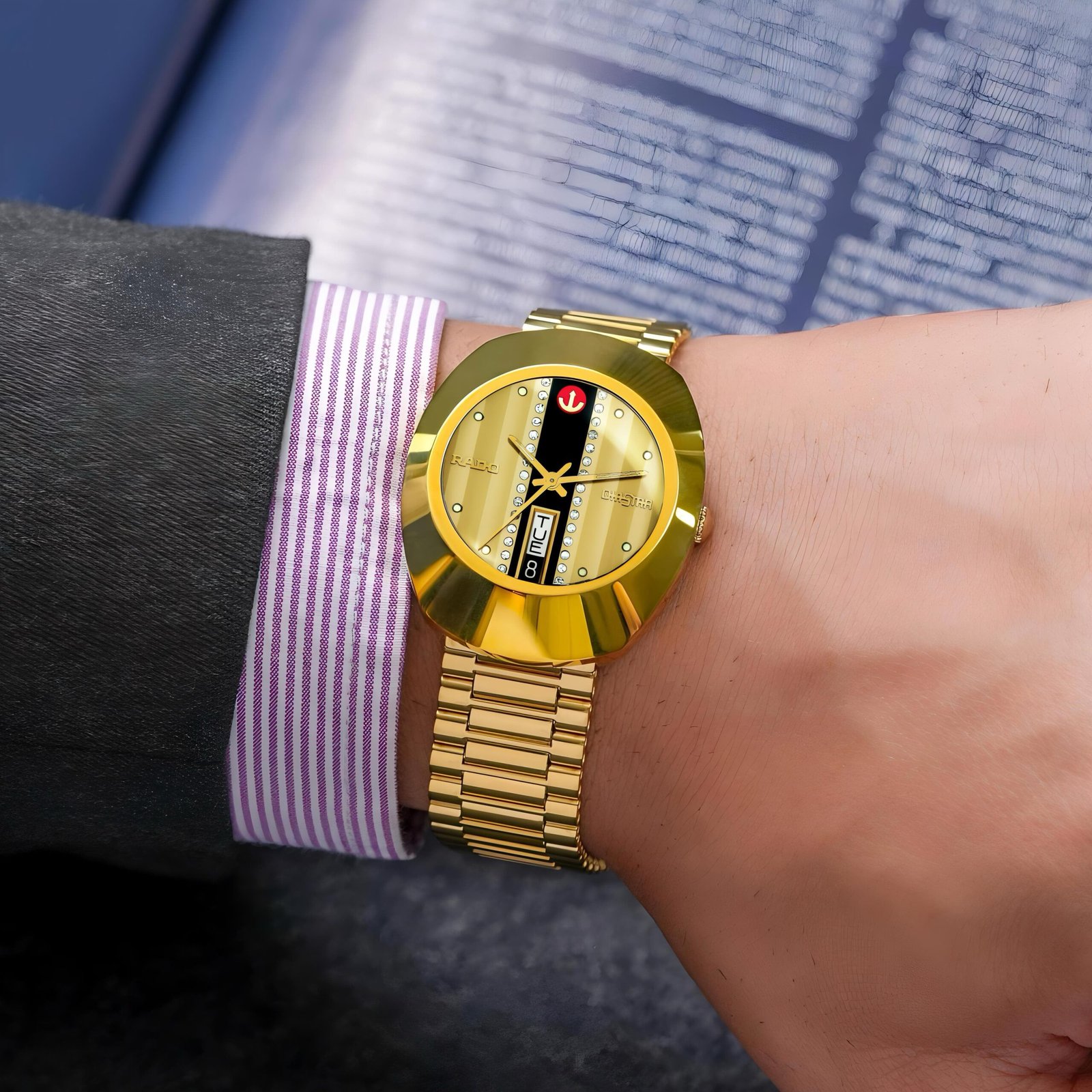 WhatsApp Image 2026-09-15 at 2.11.38 AM (1) Rado Automatic Gold Yellow Dial - Image 1