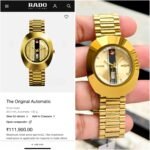 Rado Automatic Gold Yellow Dial - Image 3
