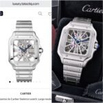 Cartier Santos Skeleton 43MM White Dial Quartz - Image 2