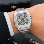 Cartier Santos Skeleton 43MM White Dial Quartz
