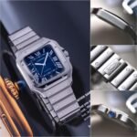 Cartier Santos 43MM Blue Roman Dial Automatic - Image 2