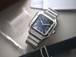 Cartier Santos 43MM Blue Roman Dial Automatic